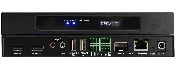 4K AV over IP Encoder Decoder - Low Latency AVoIP Solution